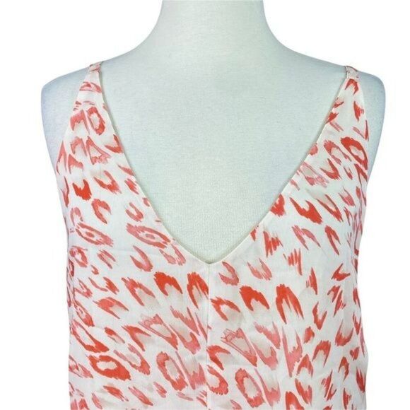 Cabi  Peach Leopard Tank Size Medium V-neck - Picture 2 of 6